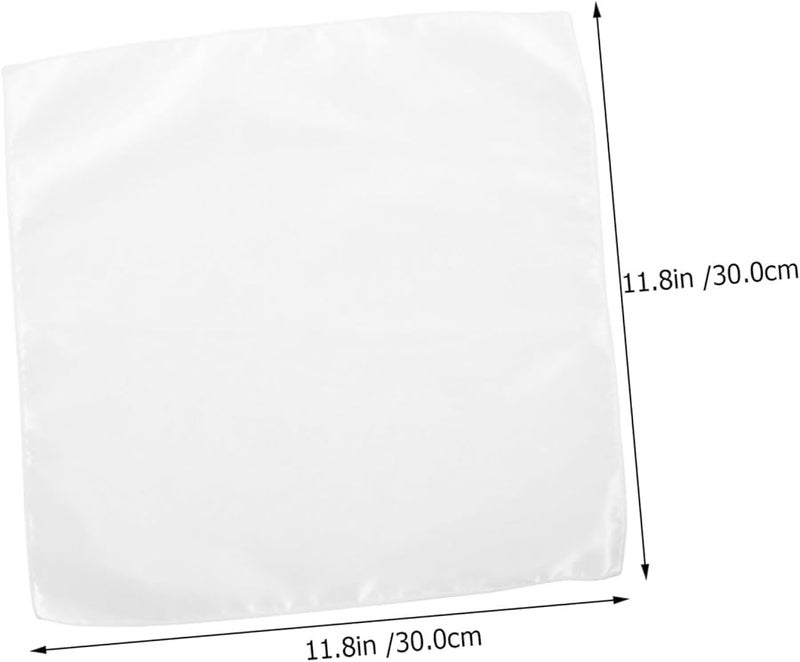 10 قطعة مناديل الساتان المربعة للعشاء ذات نسيج مخيط عالي الكثافة لحفلات الزفاف والمطاعم - Image 2